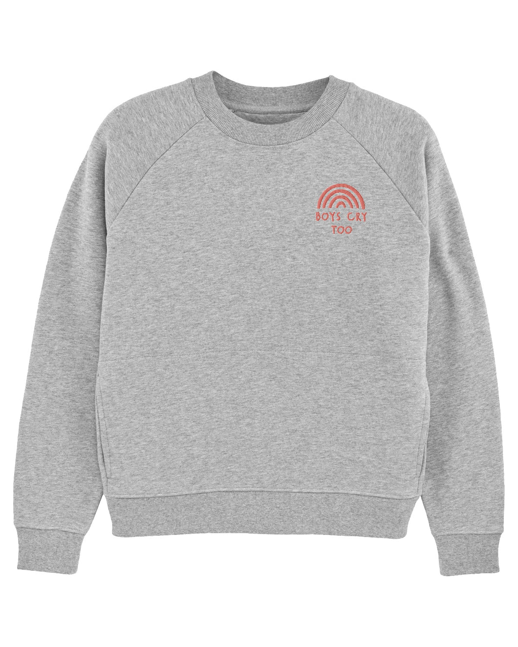 Boys Cry Too - Sweatshirt with pockets - Grey