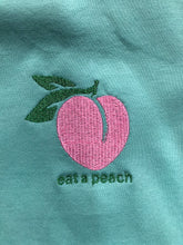 Load image into Gallery viewer, Eat a Peach - Hoodie - teal
